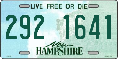 NH license plate 2921641