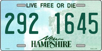NH license plate 2921645