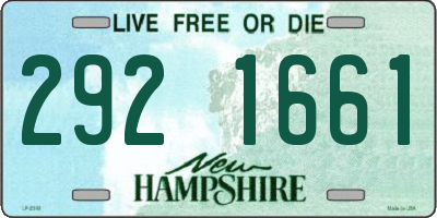 NH license plate 2921661
