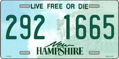 NH license plate 2921665