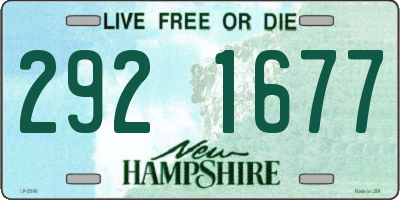 NH license plate 2921677