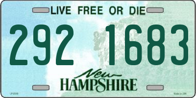 NH license plate 2921683
