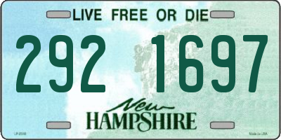 NH license plate 2921697