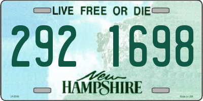 NH license plate 2921698