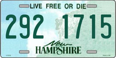 NH license plate 2921715