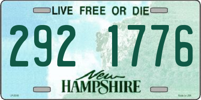 NH license plate 2921776