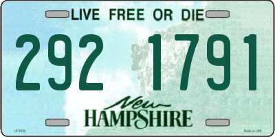 NH license plate 2921791