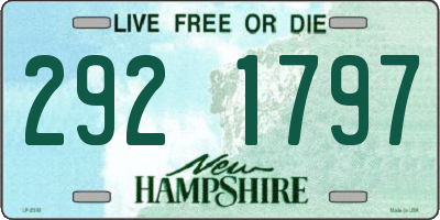 NH license plate 2921797