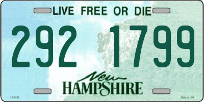 NH license plate 2921799