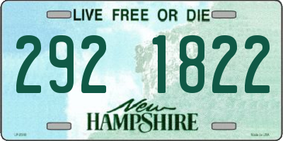 NH license plate 2921822