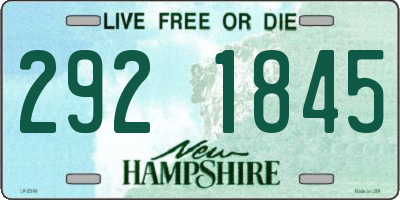 NH license plate 2921845
