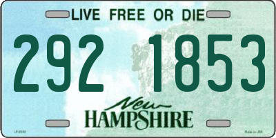 NH license plate 2921853