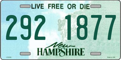 NH license plate 2921877