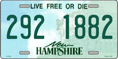 NH license plate 2921882