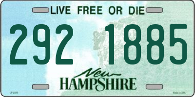 NH license plate 2921885
