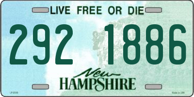 NH license plate 2921886