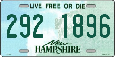 NH license plate 2921896