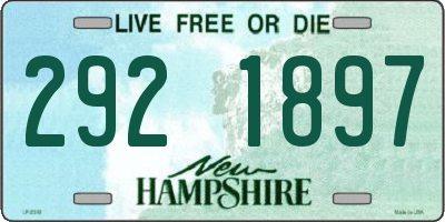NH license plate 2921897