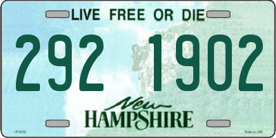 NH license plate 2921902