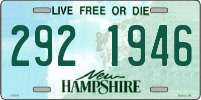 NH license plate 2921946
