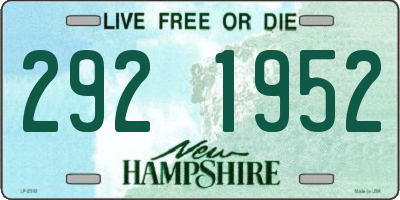 NH license plate 2921952