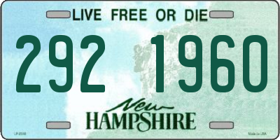 NH license plate 2921960