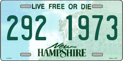NH license plate 2921973