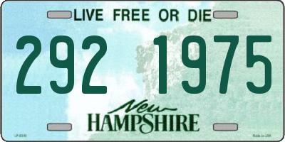 NH license plate 2921975