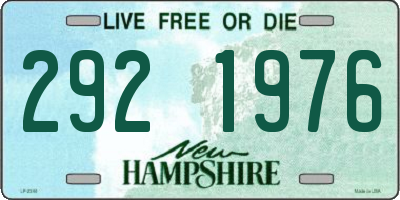 NH license plate 2921976