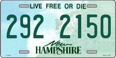 NH license plate 2922150
