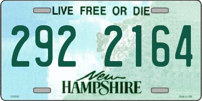 NH license plate 2922164