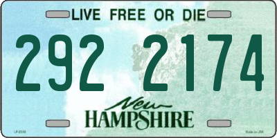 NH license plate 2922174