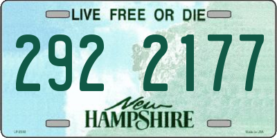 NH license plate 2922177