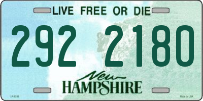 NH license plate 2922180