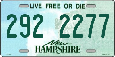 NH license plate 2922277