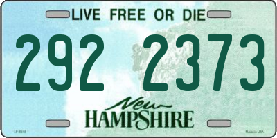 NH license plate 2922373