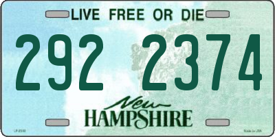NH license plate 2922374