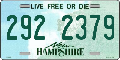 NH license plate 2922379
