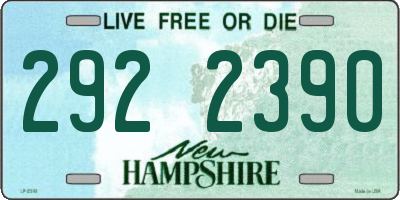 NH license plate 2922390