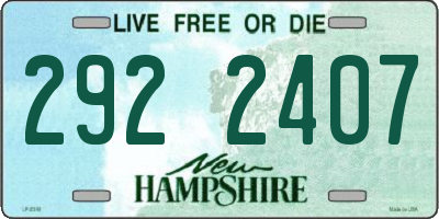NH license plate 2922407