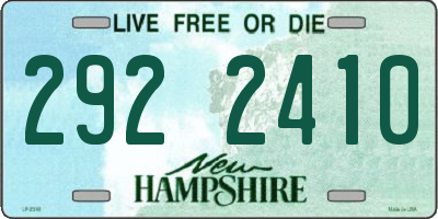 NH license plate 2922410