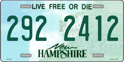 NH license plate 2922412
