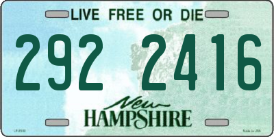 NH license plate 2922416