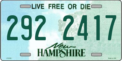 NH license plate 2922417
