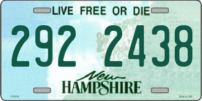 NH license plate 2922438