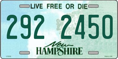 NH license plate 2922450