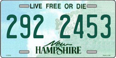 NH license plate 2922453