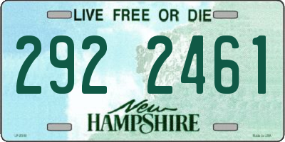 NH license plate 2922461