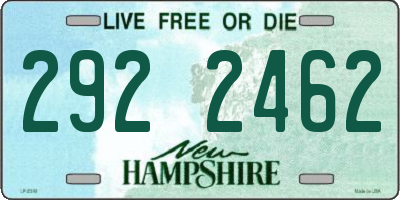 NH license plate 2922462
