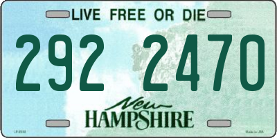 NH license plate 2922470